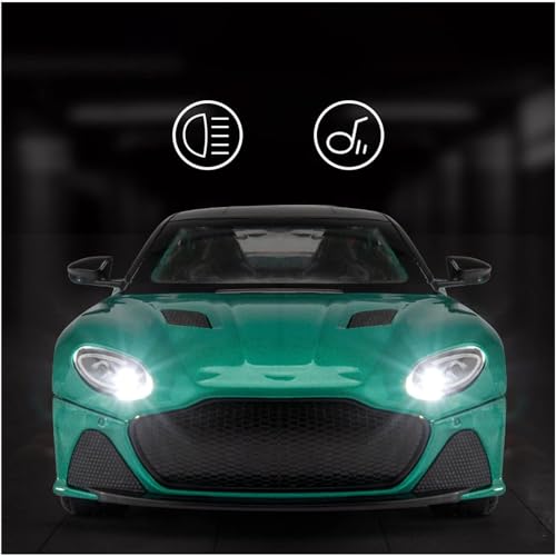 Image of DEUSON ECOM 1:24 Aston Martin Toy Car for Kids Diecast Metal Model Cars Pullback with Sound Light Toy Car for Kids Best Gifts Toys for Boys, Red