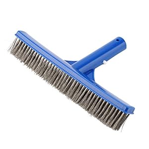 HelloCreate Stalen Borstel, 10 in Zwembad Staal Borstel Bodem Muren Reinigingsbenodigdheden voor Vijver Spa Hot Spring