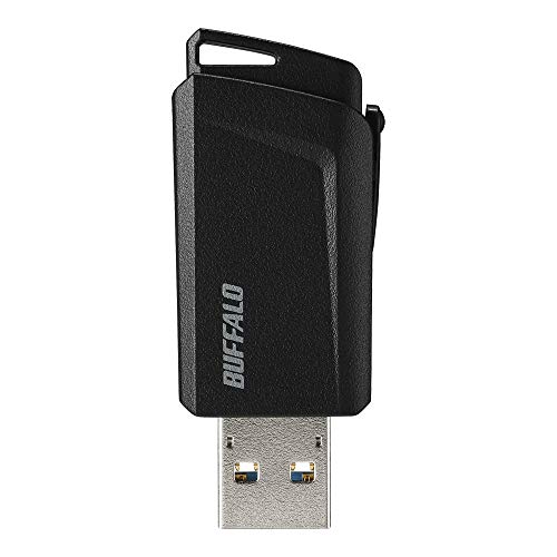 バッファロー BUFFALO USB3.1(Gen1)プッシュスライドUSBメモリ 16GB ブラック RUF3-SP16G-BK