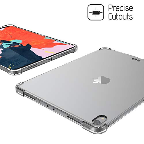 Luvvitt Ipad Pro 12.9 Case Crystal View Flexible Tpu Slim And Light Back Cover With Shockproof Cushion Corners For Apple Ipad Pro 12.9 In 2018 - Clear (Wireless Pencil Charging - Newest Model) #TOP5