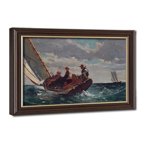 Poster Breezing Up Winslow Homer pour une décoration murale marine de salon