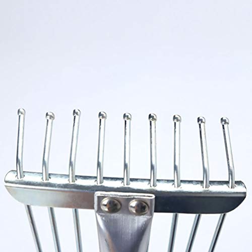 STOBOK Ancinho de Folha de Jardim Removedor de Plantas de Grama RetrÃ¡til Profissional Ancinho Expan