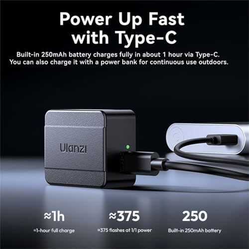 Image of ULANZI SL01 Mini Flash Speedlite, GN8 6500K Camera Flash Light Compatible with Part of Sony Canon Fuji Nikon Digital Compact Micro SLR DSLR Cameras,4 Power Levels Mini Camera Flash NOT for Sony ZV-1F