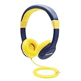 EasySMX M110 Lightweight On-Ear Music Headphone Stylish Braided Fabric Design In-line Control with Microphone for PC/Smartphones/MP4/MP3 3.5mm Plug(Black & Red)
