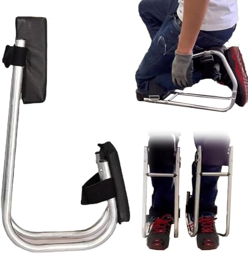 2024 ガーデニング用新ニーシート、厚くなったニーリングパッド膝保護足首サポート、頑丈なステンレス鋼男性女性膝を保護ガーデンニーラーシート脚ニーレストクッション