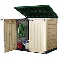 Keter Plastic Storage Unit Box Garden Shed Outdoor Sheds For Wheelie Bins Tools Bikes Lawn Mowers Patio Shade Protect your Garden Equipment New And Improved Design Very Solid Construction