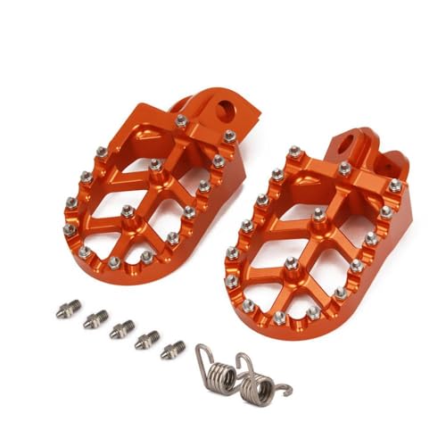 Repose-pieds de passerelle moto orange AL pour modèles TC TE FC FE 65 à 501