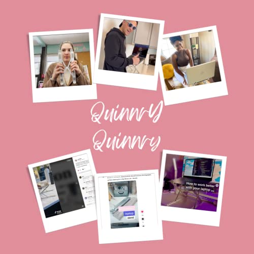 QuinnryQuinnry-Laptop-Stand-Adjustable-Portable-Foldable-Laptop-Riser-7-Layer-Height-Adjustment-Laptop-Holder-Office-Desk-Accessories-Ergonomic-Laptop-Elevator-for-Desk-Work-from-Home