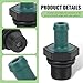 pinflaw 1 PC Automotive Crankcase Ventilation Valve, PCV Check Valve, Replaces OEM #11810-6N202 11810-EA200 11810-6N201 11810-53J00 Quick-modification Accessories, for Nissan Infiniti (Black & Green)