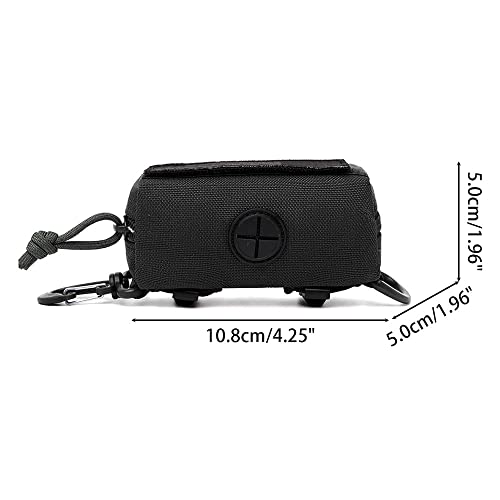 Dog Poop Bag Holder,Dog Waste Bag Dispenser Can Hold 2 Roll Poop Bag W/Carabiner for Leash Walking Dogs Pets (without Poop Bag) - Image 4