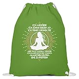HINGUCKER - Schluss mit langweiligen Einheits-Klamotten! Mit diesem Design fällst Du auf! Originelles Design mit meditierender Frau in Lotusposition, Mandala, Grunge Used Look.