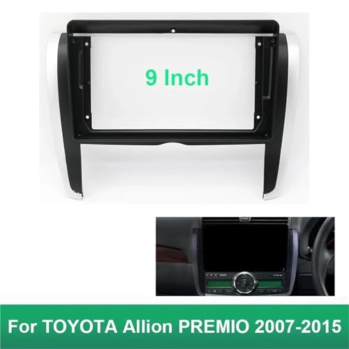 Kit façade autoradio Toyota Premio Allion installer écran 9 pouces simplement - 6