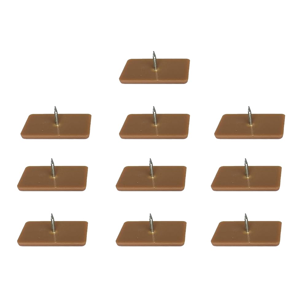 16-Piece Plastic Drawer Slides & Stoppers Set - Square & L-Shape Tack-in Glides For Dresser Repair