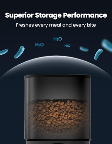 Automatic-Cat-Feeders-Timed-Automatic-Cat-Food-Dispenser-4L-Programmable-Control-for-Dry-Food-with-Stainless-Steel-Bowl-Voice-Recorder-Elevated-Automatic-Cat-Feeder-Black