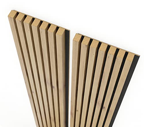 BIM Furniture AURIS Paneles de pared (2 x 137 cm, láminas decorativas tablero fibra densidad media, decoración roble, revestimiento 3D, madera natural, 7 unidades, Artisan y mate