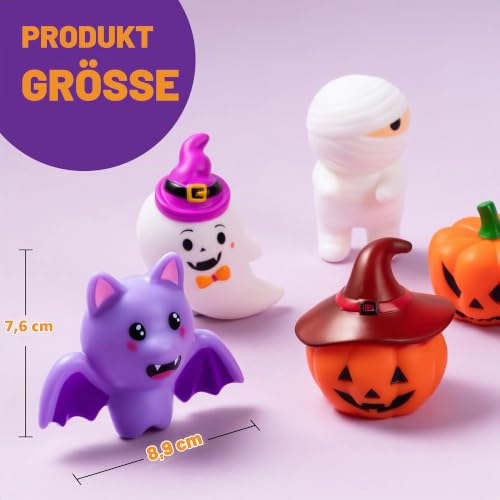 JOYIN 6 Stück beleuchtetes Halloween Badespielzeug, Halloween Blinkendes LED Licht Spielzeug, Schwimmendes Badewannenspielzeug für Babys… – Ansicht 5