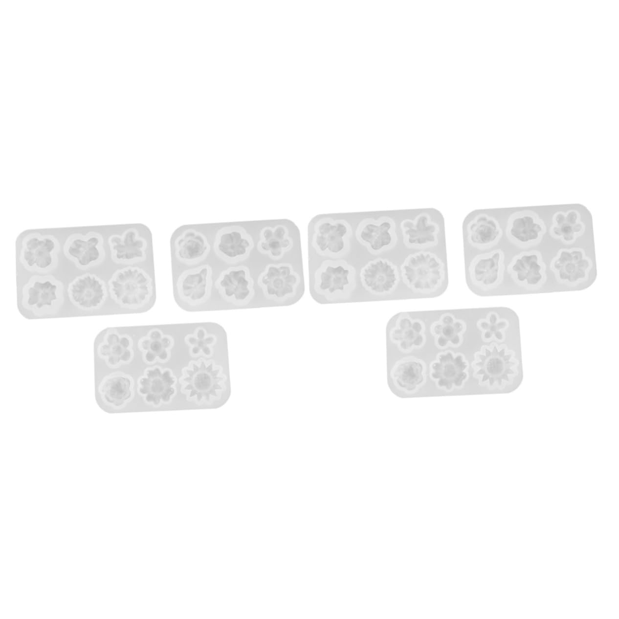 6piezas Moldes De Para Flores Forma De Margarita Perfectos Para Decoraciones Jabones Artesanales y Personalizados
