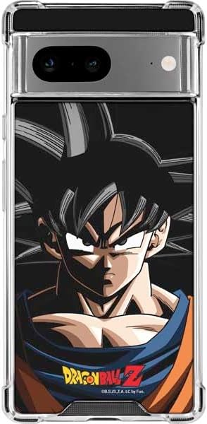 Skinit Clear Phone Case Compatible with Google Pixel 7a - Officially Licensed Dragon Ball Z Goku Portrait Design