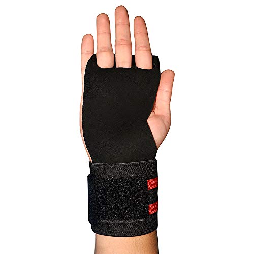 Luva Grip Munhequeira Pull Up Crossfit Protetor - Nc Extreme