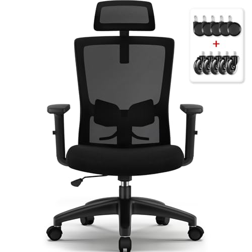 Aiidoits Chaise Bureau 150kg avec Support Lombaire et Appui-tête