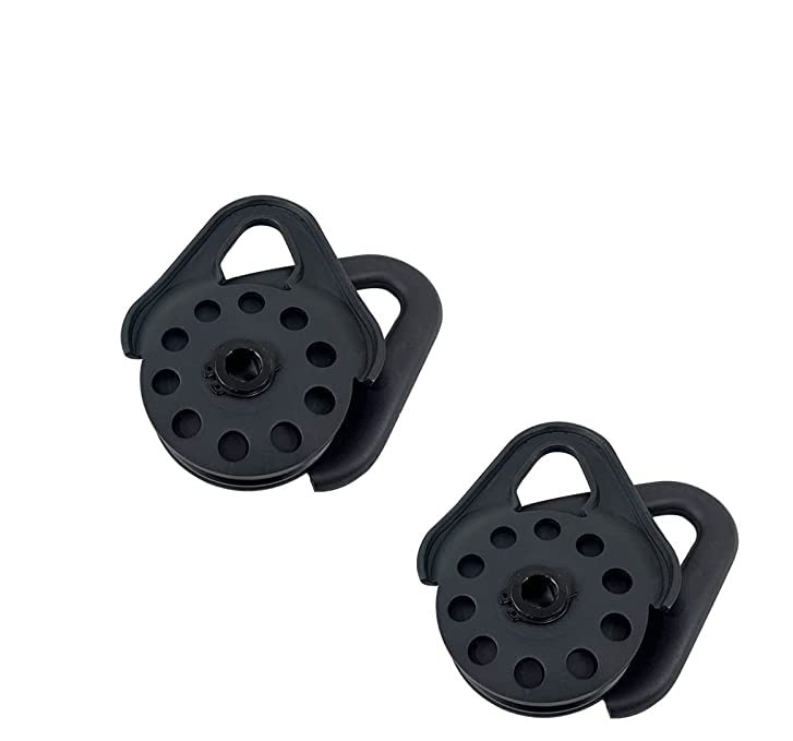 Overland Vehicle Systems Set of 2 Heavy Duty Snatch Block 20,000lb - Universal for use with Truck, SUV, Tractor, ATV, or UTV - 20,000lb Working Load and 40,000lb Breaking Strength