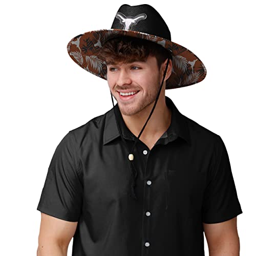 Image of FOCO Texas Longhorns NCAA Team Color Straw Hat