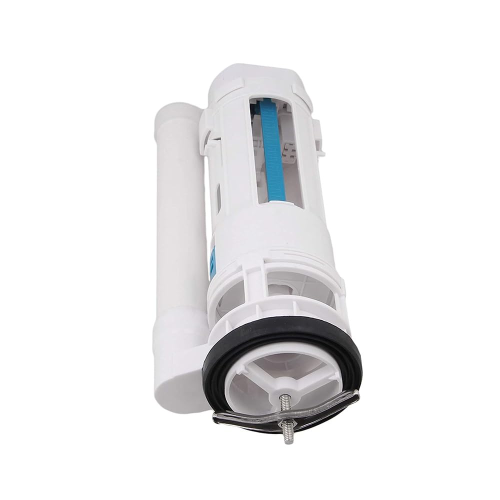 TopHomer Válvula de descarga doble para cisterna de inodoro de 29 cm, kit de repuesto de válvula de drenaje de botón de una pieza adecuado para tanque de altura de 30-36 cm para baño, oficina en casa
