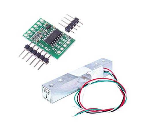Aihasd Celda de Carga Digital Sensor de Peso 1kg Portátil Escala electrónica de la Cocina + Sensores de pesaje HX711 Módulo de anuncios para Arduino