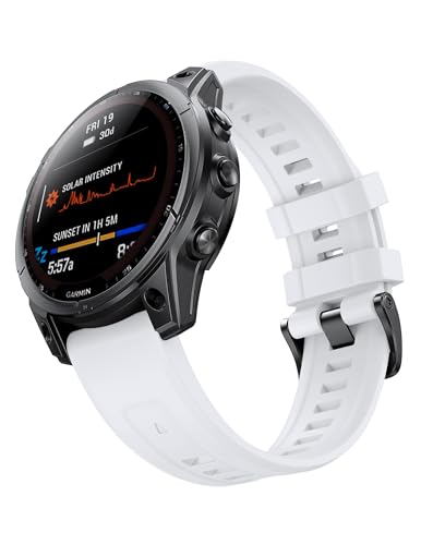 Watch Strap for Garmin Fenix 7X Pro/6X Pro, 26mm QuickFit Replacement Band for Garmin Fenix 7X/6X/5X/5X Plus/3/3 HR