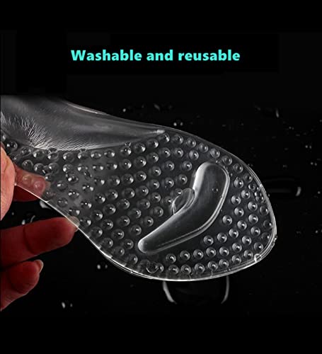 High Heel Inserts Gel Cushion Pads For Women, 3/4 Length Invisible Shoe Insoles With Arch Support, Pain Relief Anti-Slip Comfortable Metatarsal Pad For Heels, Flats, Sandals #TOP5