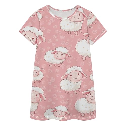 Vestido de manga corta para niña con diseño transpirable contra el calor
