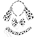 Produktbild ECOMBOS Katzen Kostüm Zubehör - Katzenohren, Fliege, Katzenschwanz und Katzenpfoten Tierkostüm Adorable Party Kostüm Zubehör Cosplay Halloween Mädchen Damen Mädchen und Kinde (Hund-3PCS)