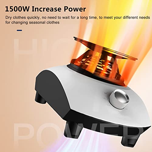 OYhmc 1500W Electric Clothes Dryer, Electric Heated Clothes Airer Dryer Rack, Household Dryer Dustproof Cloth, Energy-Efficient,with 180min Adjustable Timer - Image 2