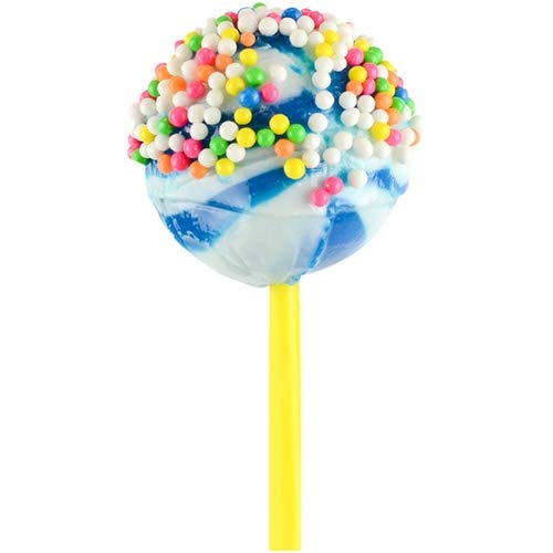 Koko's Cupcake Dip-N-Lik Lollipop with Sprinkles 1.34 Ounce, - 12 Count Display Box