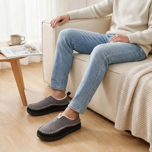 EverFoams Men's Memory Foam Moccasin Slippers - alternate view 1 of 4