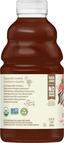Image of R.W. Knudsen Organic Just Cranberry Juice, 32 fl oz (Pack of 1)