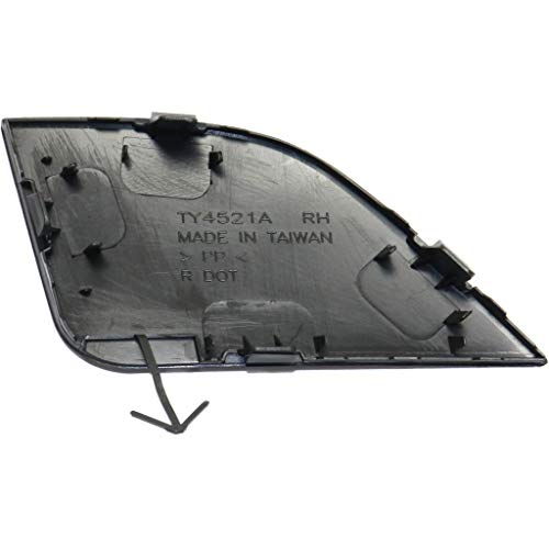 For Toyota RAV4 Tow Hole Cover 2016 2017 2018 Passenger Side | Front | Textured | Access Hole Cover | TO1029107 | 532850R080 by KarParts360 - Image 2