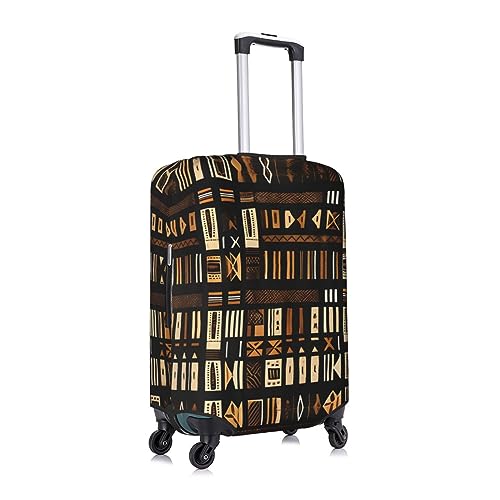 African Mud Cloth Tribal Stylish Luggage Cover:The Ultimate Travel Accessory,Fashionable Suitcase Protector3