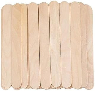 SANWALSA [Pack of 200, 6 inch] Disposable Wooden Waxing Applicator Sticks | Non-Sterile Tongue Depressors | Spatulas for D... Price In India