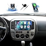 2G+32G Android 13 Car Radio Stereo for Ford Escape 2001-2005 with Wireless CarPlay Android Auto 9' Touch Screen Radio with GPS Navigation WiFi Bluetooth FM RDS HD Backup Camera Head Unit