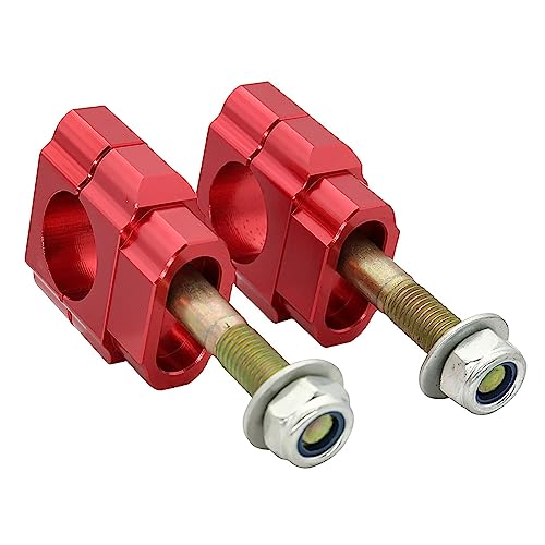 Riser Guidon Suzuki Moto VTT Quad | Pince Réhaussement 1-1/8 CNC Guidon Pit Bike Rouge