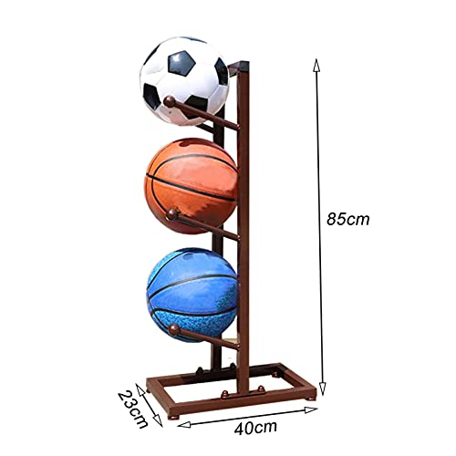 Ballenreks Voetbalhouder Metal Single Sided 3 Layer Basketbal Organisatoren Sport Bal Opbergrek voor Indoor Outdoor… - Image 3