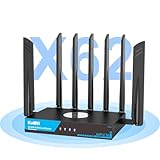 KuWFi Industrial Cellular 5G Router with Dual SIM Slot for Apartment & RV Rural Area|Unlocked for Verizon/AT&T| WiFi 6 Dual-Band 3000Mbps|2.5G Ethernet|WireGuard VPN|M2M/IoT Global Frequency Bands
