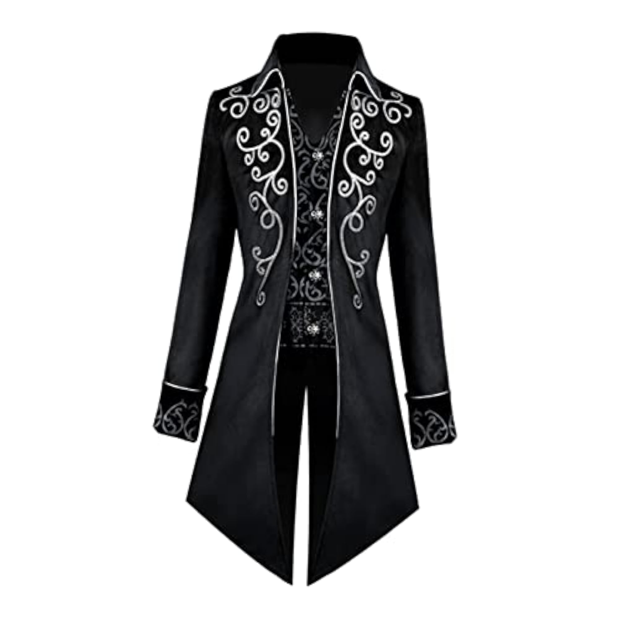 Male Medieval Tailcoat Steampunk Jacket for Costumes