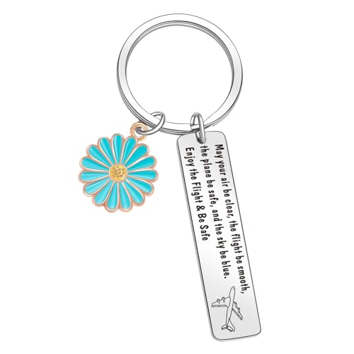 ORZOESD Flight Attendant Essentials Jewelry Pilot Gifts Ideas Traveling Keychain