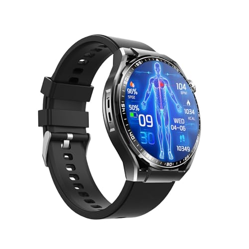2025 Reloj Deportivo Mujer - De 𝐆𝐥𝐮𝐜𝐨𝐬𝐚 En Sangre Monitor 1.55' Watch 150 Modos Deportivos Responder/Realizar Llamadas para Android Y iOS F2000518,Silicone