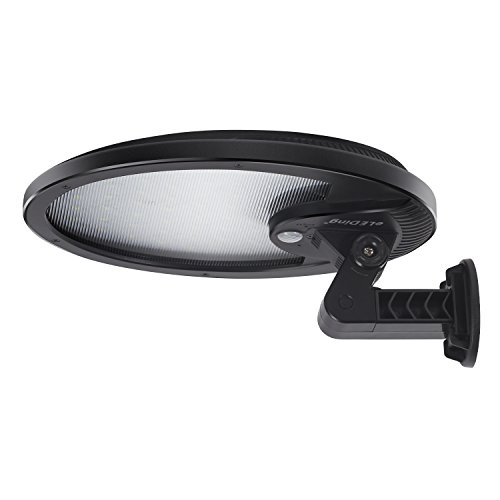 eLEDing Solar Lights Outdoor Super Bright 56 LED Solar Powered Motion Sensor Security Wall Lights with IP65 Waterproof & Rotatable Angle 0-80 Degree for Garage, Patio, Garden, Driveway, Yard