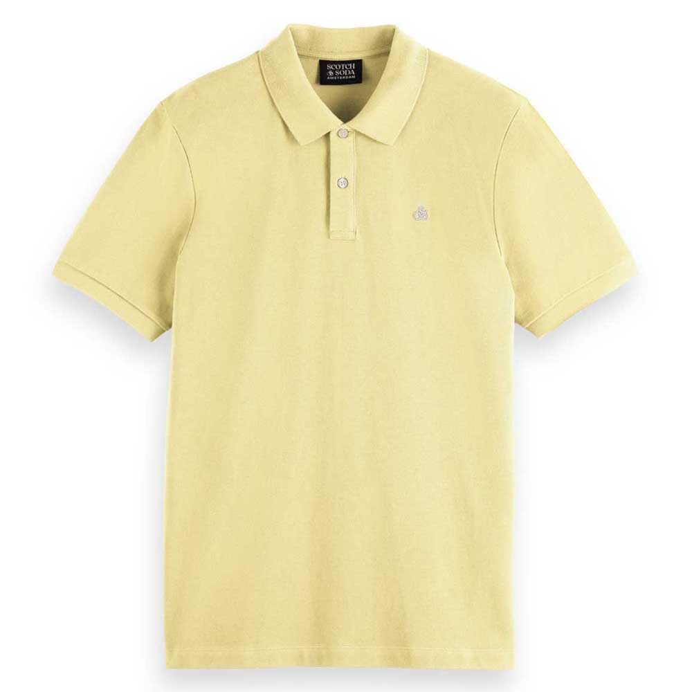 Scotch And Soda Core Piqué Polo Shirt Yellow size M