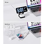 Foldable Magnetic Wireless Charger, KU XIU X40 Aluminum Alloy 3 in 1 Charging Station for Apple, Fast Charging Travel Charger for iPhone 17 16 15 14 13 12, 5W for Apple Watch & AirPods, Black - Image 4