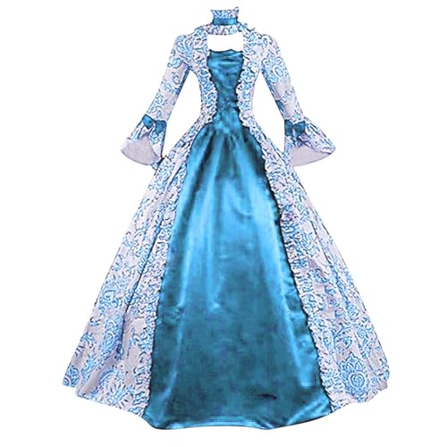 Medieval Queen Marie Antoinette Rococo Ball Gown Women 19th Century
